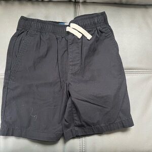 Old Navy Black Shorts with Cream Drawstring